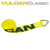 VULCAN Winch Strap with D Ring - 3 Inch - Classic Yellow - 5,000 Pound Safe Working Load