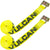 VULCAN Winch Strap with Flat Hook - 3 Inch x 27 Foot - Classic Yellow - 2 Pack - 5,000 Pound Safe Working Load