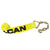 VULCAN Winch Strap with Chain Anchor - 4 Inch x 27 Foot - Classic Yellow - 5,400 Pound Safe Working Load