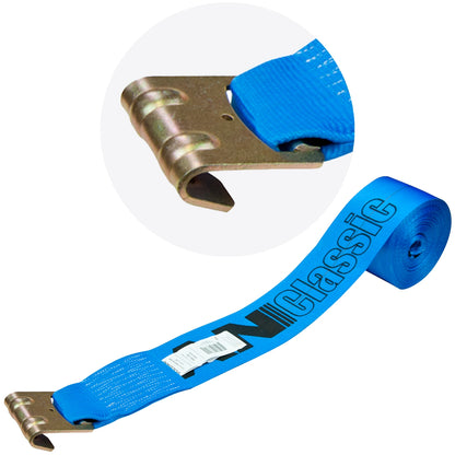 VULCAN Winch Strap with Flat Hook - 4 Inch - 5,000 Pound Safe Working Load