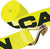 VULCAN Winch Strap with Wire Hook - 4 Inch - Classic Yellow - 5,000 Pound Safe Working Load