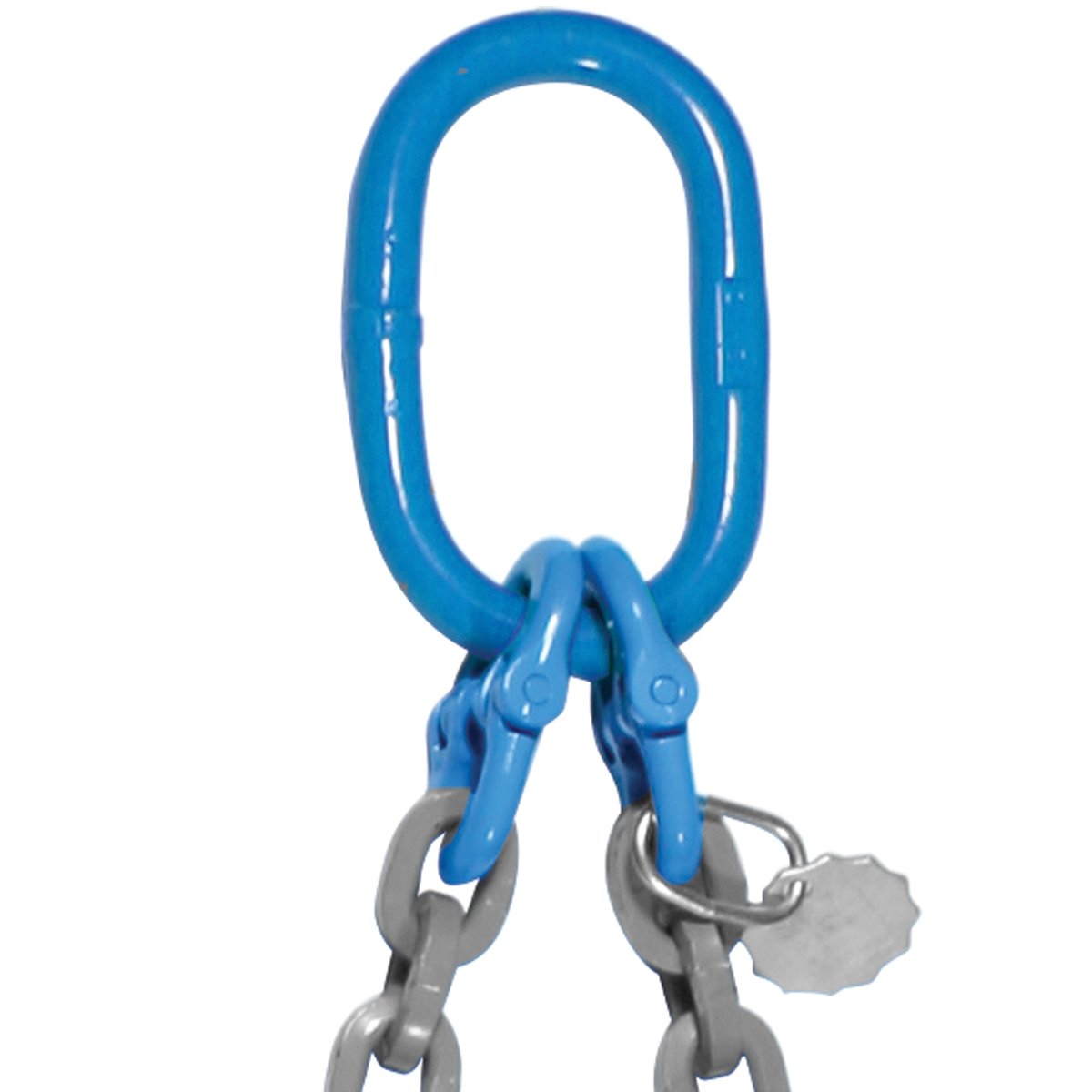 VULCAN Double Chain Slings with Sling Hooks - 3/8 Inch - Grade 120 - 15 Feet