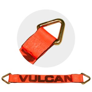VULCAN Car Tie Down Axle Strap - 3 Inch x 30 Inch - PROSeries - 5,000 Pound Safe Working Load