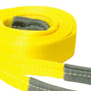 VULCAN Tow Strap with Reinforced Eye Loops - 2 Inch x 30 Foot - 2 Pack - 5,000 Pound Towing Capacity