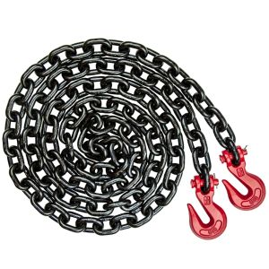 VULCAN Chain and Binder Kit - Grade 80 - 3/8 Inch x 20 Foot - Includes 2 Chains and 2 Binders - 7,100 Pound Safe Working Load