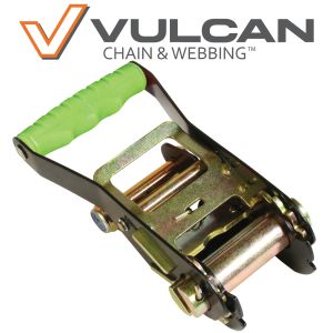 VULCAN Ratchet Buckle - 2 Inch Wide Handle - High-Viz - 3,300 Pound Safe Working Load