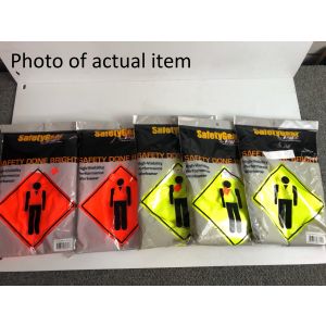  5 Safety Vests - 3 4XL Lime - 2 XL Orange