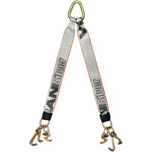 3'' Two Legs 15'' J Hooks Tow V Bridle Straps 5400 LBS - Manufacturer  Express