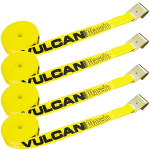 Vulcan Winch Cable - Self-Locking Swivel Hook - Galvanized Steel Core - 3/8 inch x 50 Foot - 14,000 lbs. Minimum Breaking Strength