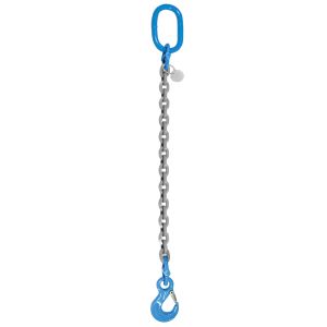 Grade 120 Single Leg Overhead Lifting Slings With Oblong Master Ring And Sling Hook