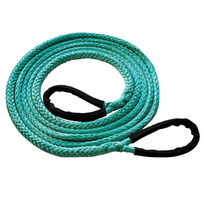 Dyneema Synthetic Tow Rope - 3/8 inch x 20 Feet - 19,600 Pound MBS - 4,900 Pound Safe Working Load