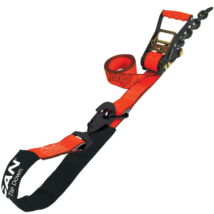 Professional Grade Tow Truck Axle Strap With Chain Tails