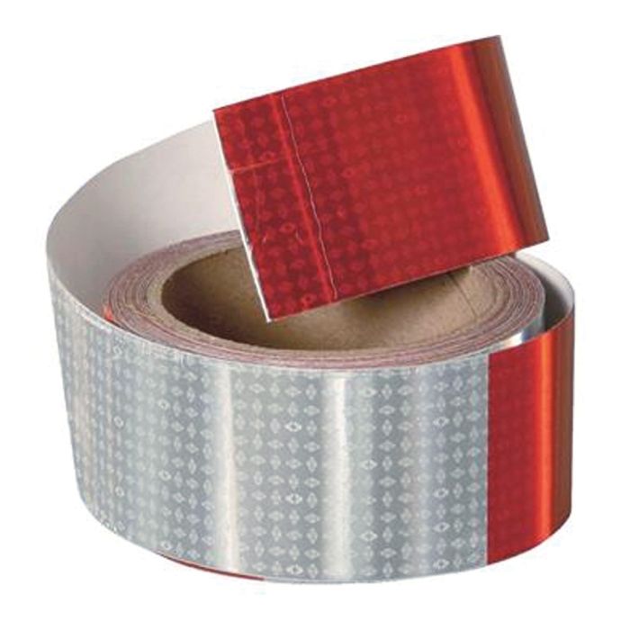 Red/White 2 inch V82 Reflective DOT Conspicuity Tape by Reflexite