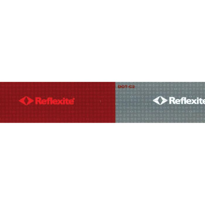Red/White 2 inch V82 Reflective DOT Conspicuity Tape by Reflexite