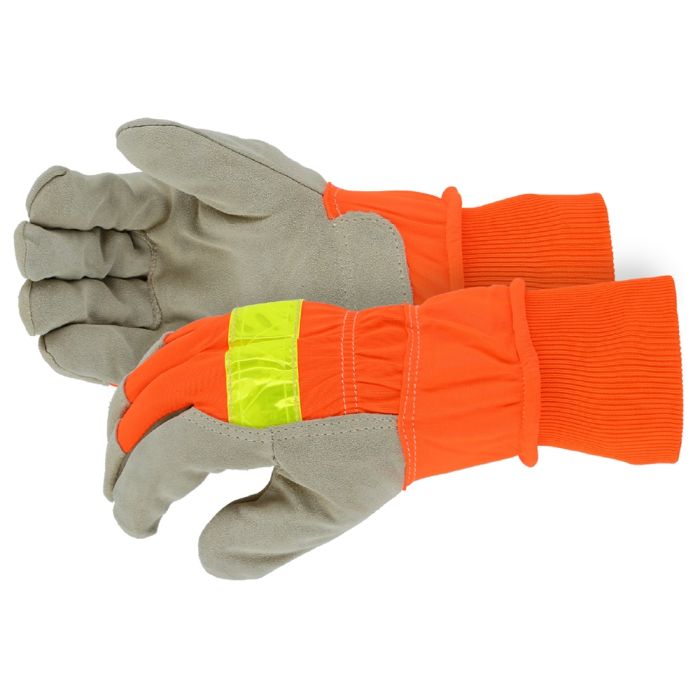 Leather Work Gloves-High Visibility Work Gloves