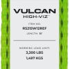 VULCAN Ratchet Strap with Wire Hooks - 2 Inch x 15 Foot, 4 Pack - High-Viz  - 3,300 Pound Safe Working Load : : Tools & Home Improvement