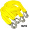 VULCAN Tow Strap with Snap Hooks - 2 Inch, 2 Pack - 3,000 Pound Safe  Working Load