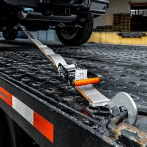 VULCAN Ultimate Axle Tie Down Kit - Silver Series - Includes (2) 22 Inch Axle Straps, (2) 36 Inch Axle Straps, (2) 96 Inch Snap Hook Ratchet Straps, and (2) 112 Inch Axle Tie Down Combination Straps