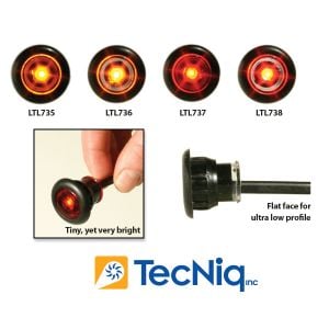 Ultra-Bright 3/4" Flat Button Lights