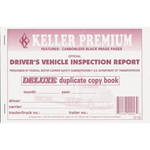 Carbonless Driver's Vehicle Inspection Report (Pack of 12)