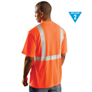 Reflective Wicking T-Shirt Ansi Class 2 Orange - XL