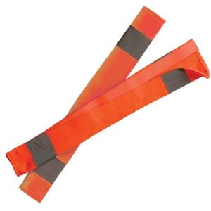 Reflective Seat Belt Cover - Orange - 2 Pack