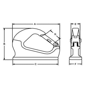 CM Weld-On Lifting Hooks with Latch