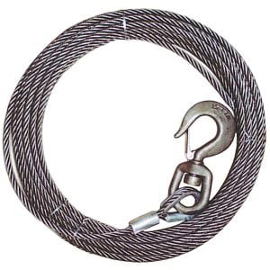 Fiber Core Winch Cables - Swivel Hook