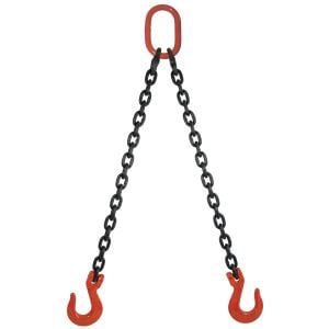 1/2" G80 Double Leg Mechanical Lifting Slings with Sling Hooks