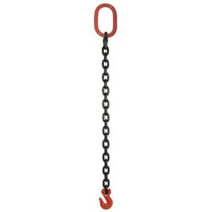 9/32" G80 Single Leg Mechanical Lifting Slings with Grab Hook