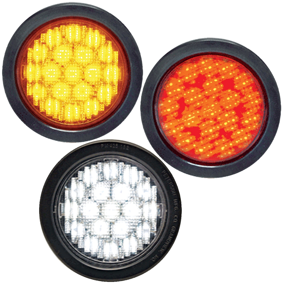 Round LED Flashin Truck Lights Truck n