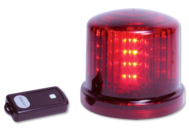 battery powered red beacon light